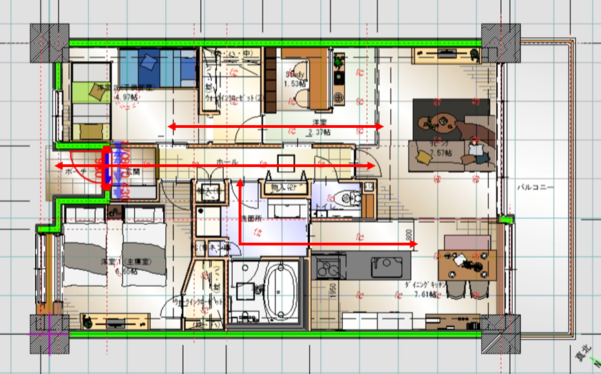リフォーム後間取り